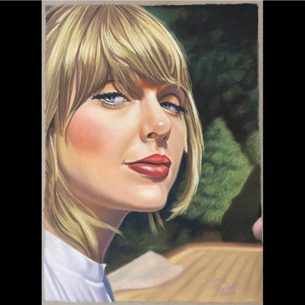 Pastel portrait of Taylor Swift - Original Artwork
